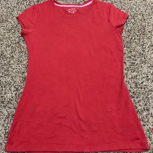 Red SO Round Neck Top